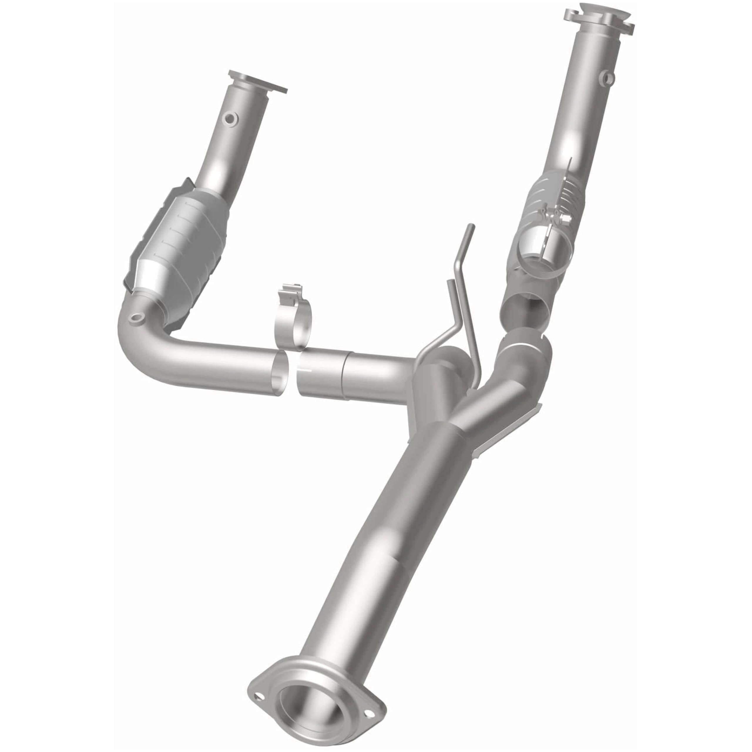 MagnaFlow OEM Grade Direct-Fit Catalytic Converter Federal/EPA Compliant 21-252 - Stainless Steel 3in Main Piping, 40.6in Overall Length, Post Converter O2 Sensor - Domestic Truck Replacement