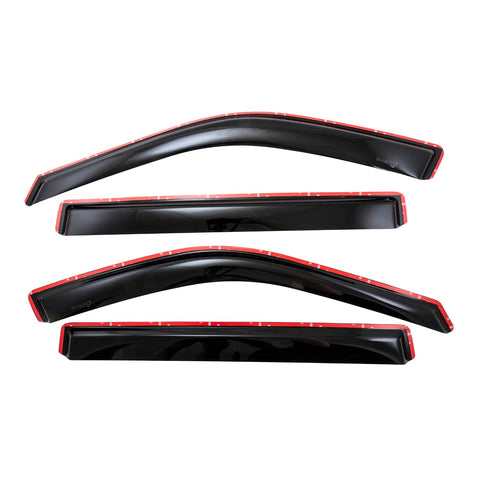 TrailFX Acrylic Rainguards Low Profile Fits 2022-2025 Toyota Tundra Crew Max in-Channel Smoke Window Vents Snap-in Installation Set of 4 Rain Guards TrailFX 4888IC