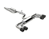 MBRP Exhaust 3in. S46133CF Cat-Back. 2.5in. Quad Split Rear Exit. Active. T304. CF Tips