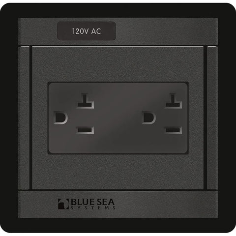 360 Panel Blue Sea Systems with 120V AC Dual Outlet