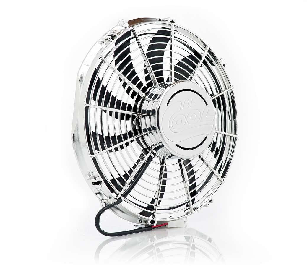 Be Cool 13" Chrome Plated High-Torque Electric Puller Fan 75038