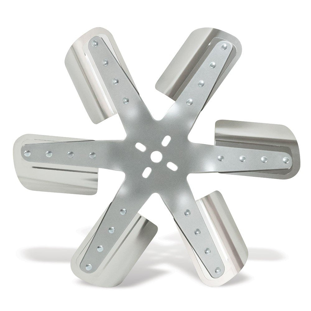 19" Silver 6-Blade Belt Driven Flex Fan 2019
