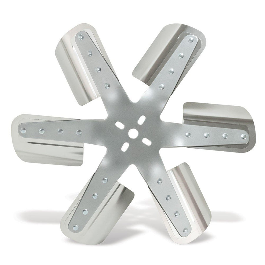 19" Silver 6-Blade Belt Driven Flex Fan 2019