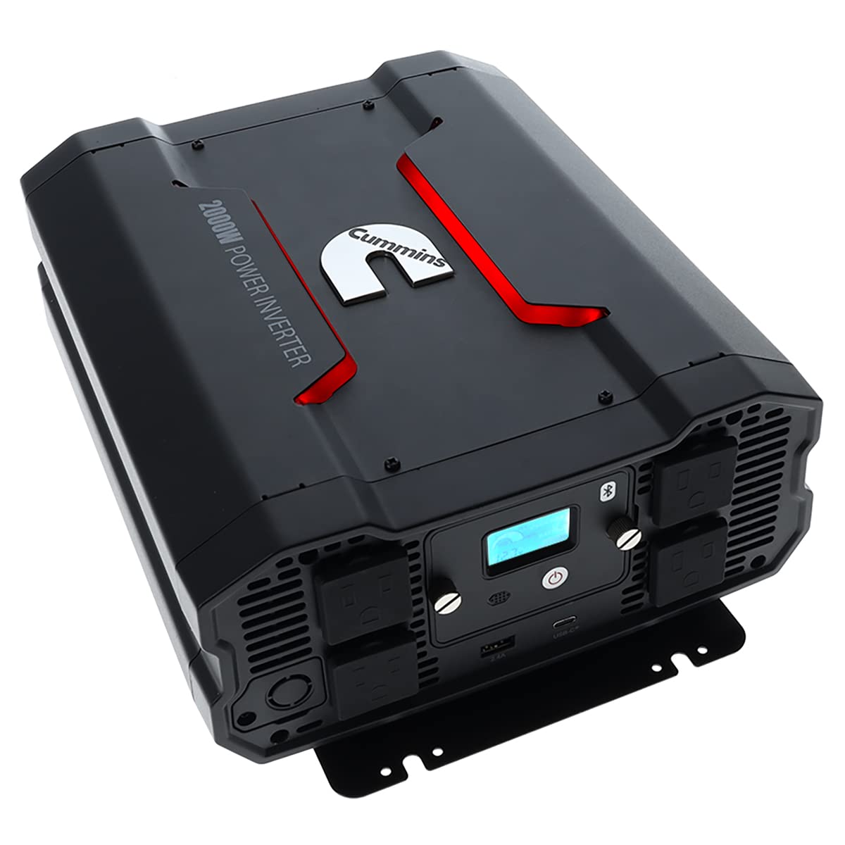 2000 Watts Cummins Inverter Modified Sine Wave Truck Inverter 12 Volts to 110 Volts Four AC Outlets Two USB Ports (Plus Full Cable Kit) - CMN2000W - Inverters for Vehicles, Van Life, Camping