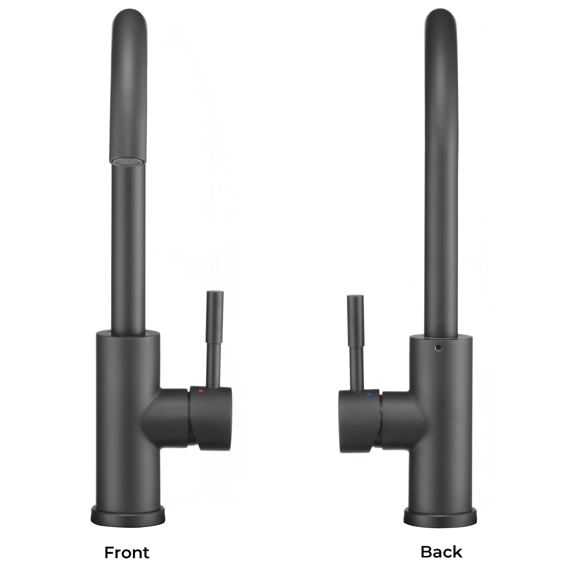 Dura Faucet Gooseneck Streamline RV Kitchen Faucet - Matte Black