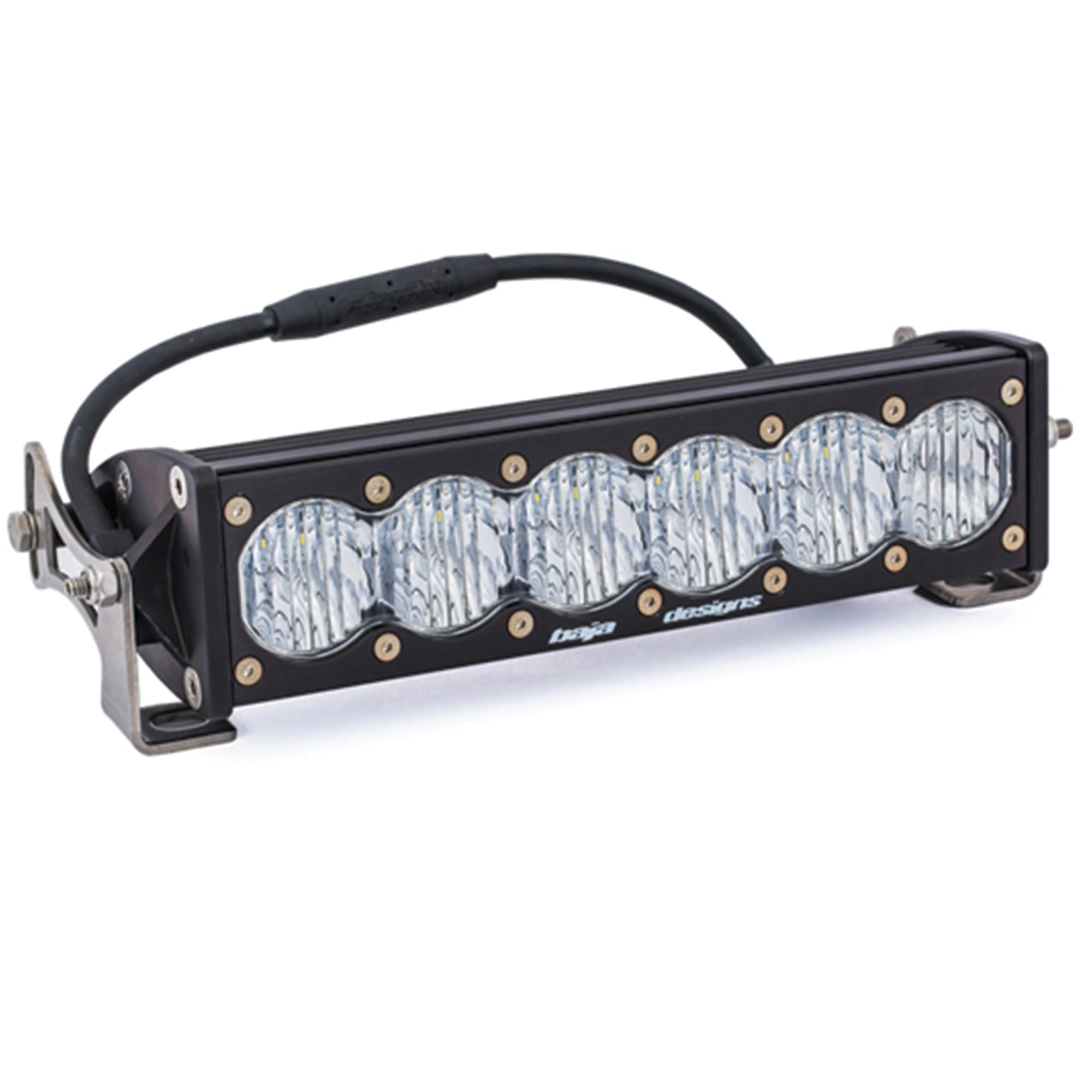 Baja Designs OnX6+ LED Light Bar Straight 10-inch for Wranglers, Off-Road 4x4, Trucks, UTV, ATV, SUV(Wide Cornering; Clear)