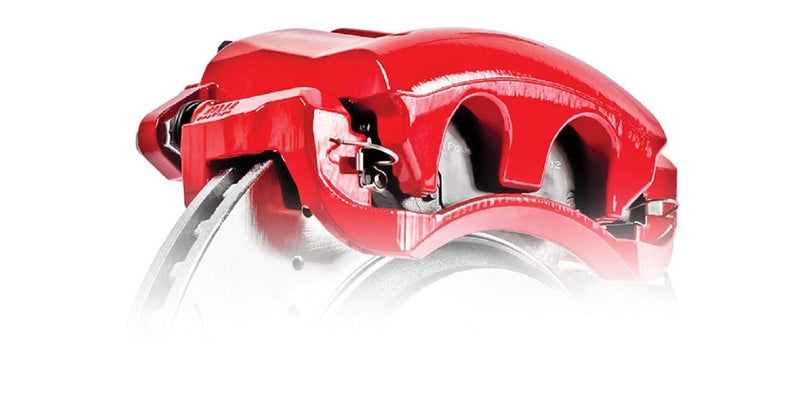 Power Stop Pair of High-Temp Red Powder Coated Front Calipers For Mazda 6 2003-2005 [Model Specific]