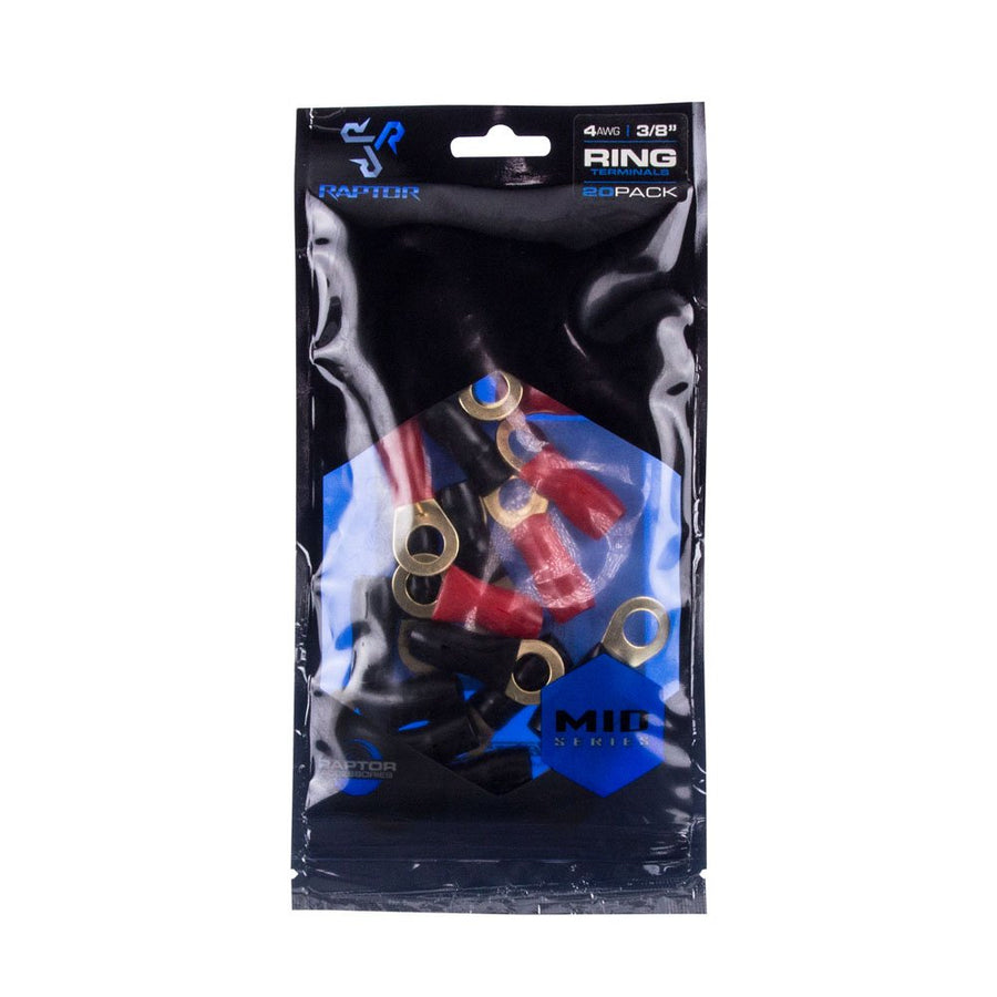 MID SERIES Raptor R438RT - 4 AWG Gold Ring Terminals