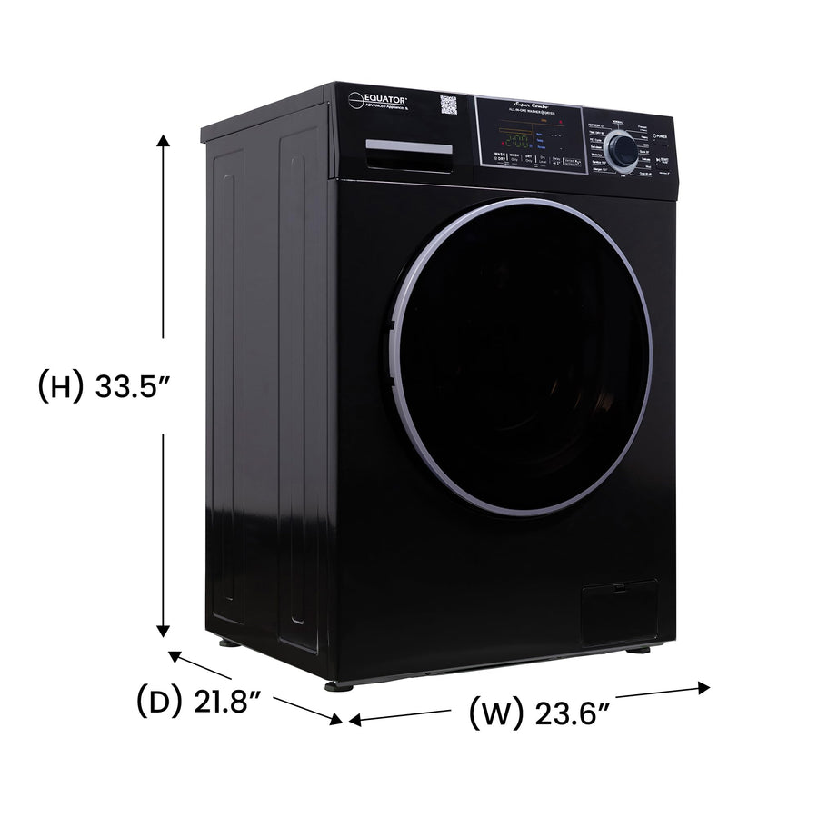 Equator Washer Dryer All-in-One VENTLESS/VENTED PET cycle 1.62cf/15lbs 110V