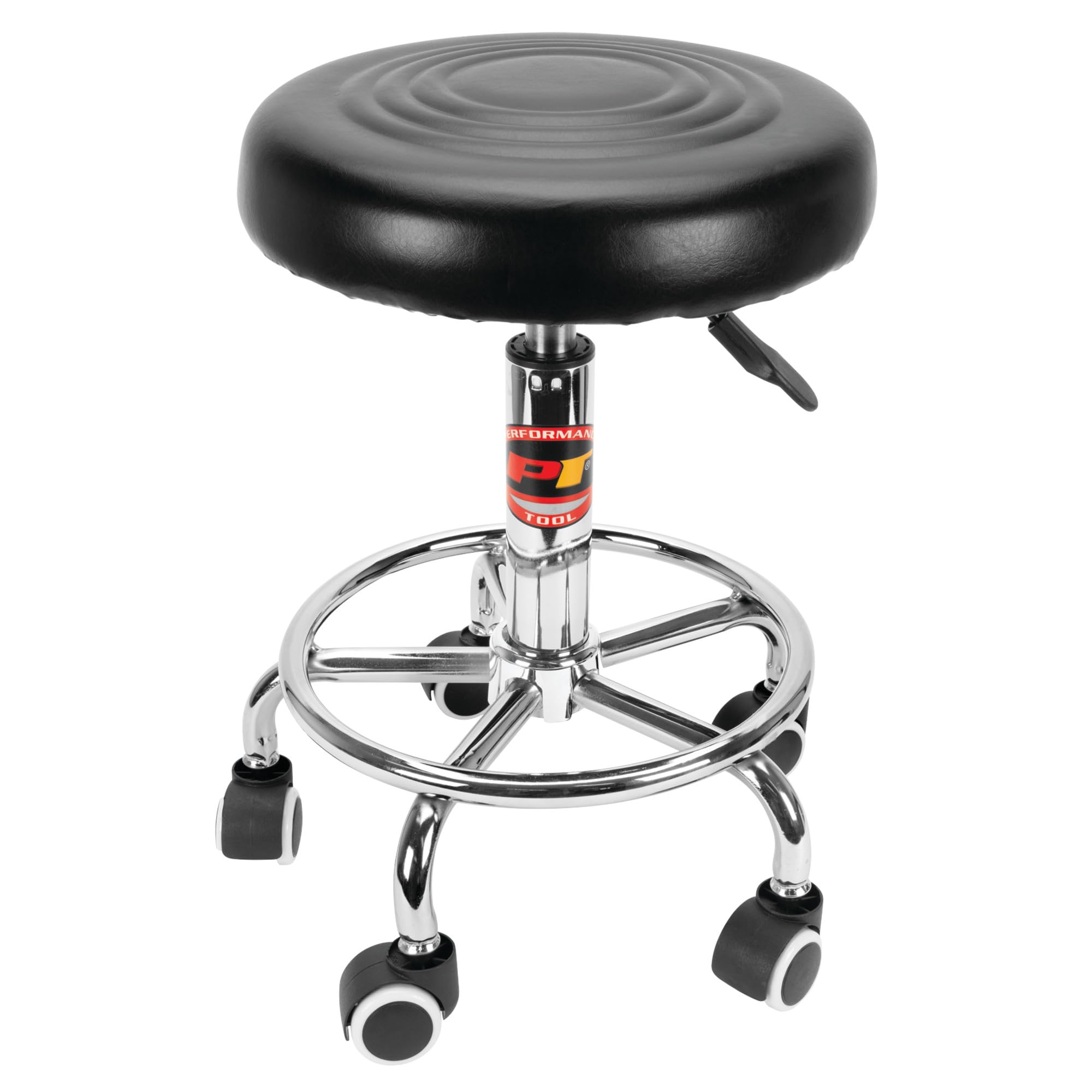 Adjustable Performance Tool W85027 Pneumatic Rolling Bar Stool (19 - 24 Inch), 250 Lbs Capacity
