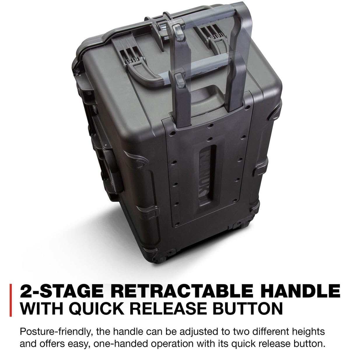 Wheeled Nanuk Series 965 Lightweight NK-7 Resin Waterproof Hard Case without Foam Insert, Black