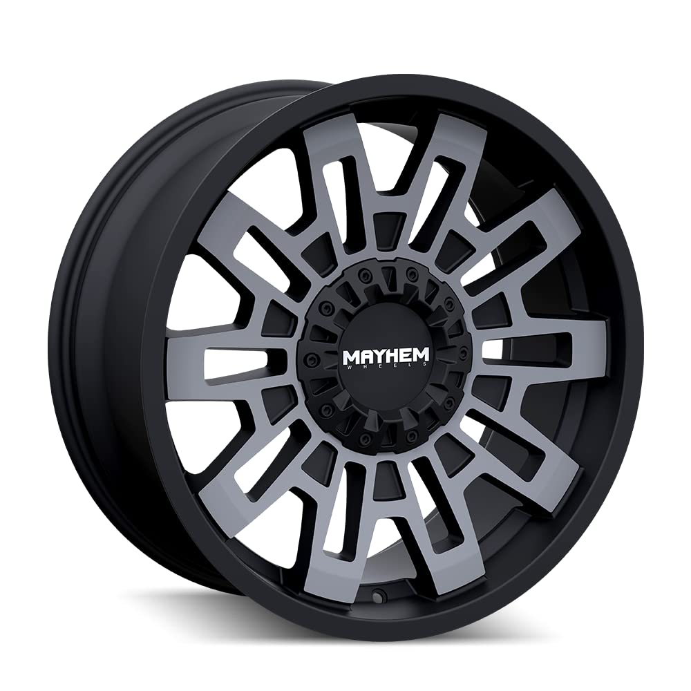 Cortex 8113 Mayhem 8113-7937TM12 Matte Black W/Machined Dart Tint 17X9 6-135/6-139.7 -12mm 106mm