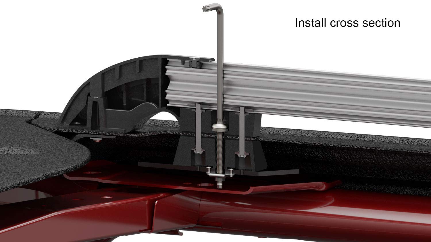 JK TeraFlex 4722000 Nebo Roof Rack (Silver)