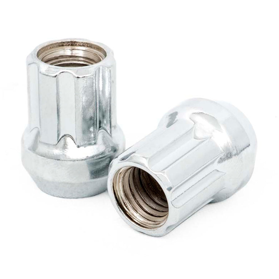 Rough Country Lug Nut Set Chrome M12X1.25 with Painted (0 x 0. inches /0 x, 0 inches Offset)