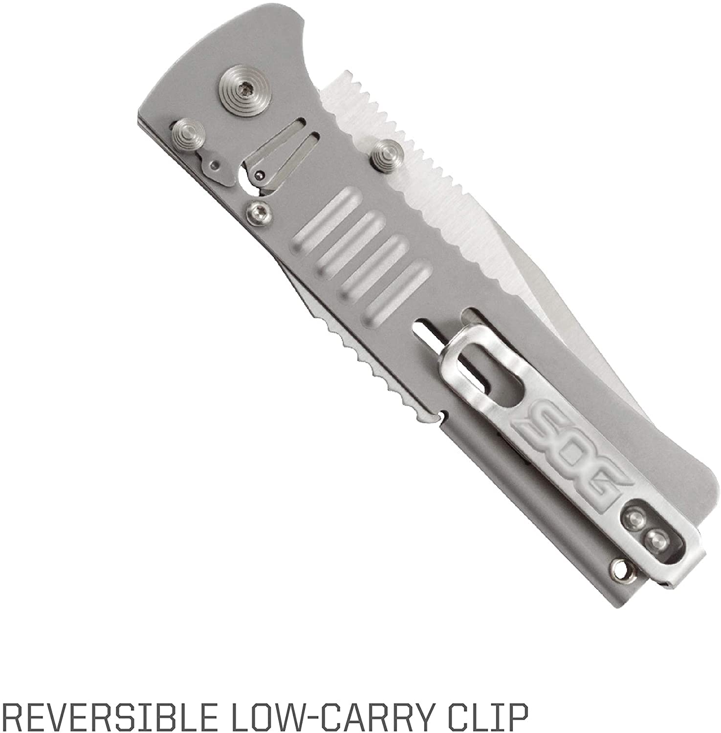 SOG Folding SlimJim Pocket Knife- SOG Assisted Technology w/ Tactile Bumps and Cutout Aid, Reversible Carry Clip, AUS-8 Stainless Steel Body (SJ31-CP), One Size, Hardcase Black