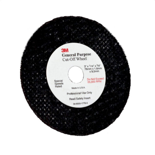 3M 3 x 3/8 x 1/16 Green Corps CUT-OFF WHEEL1988 01988 - EACH