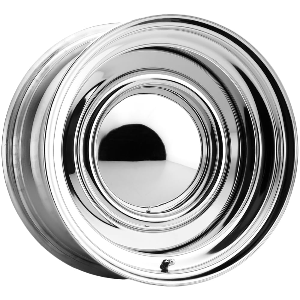 60 AWC Black Smoothie Wheel with Chrome (15 x 8. inches /6 x 139 mm, -12 mm Offset)