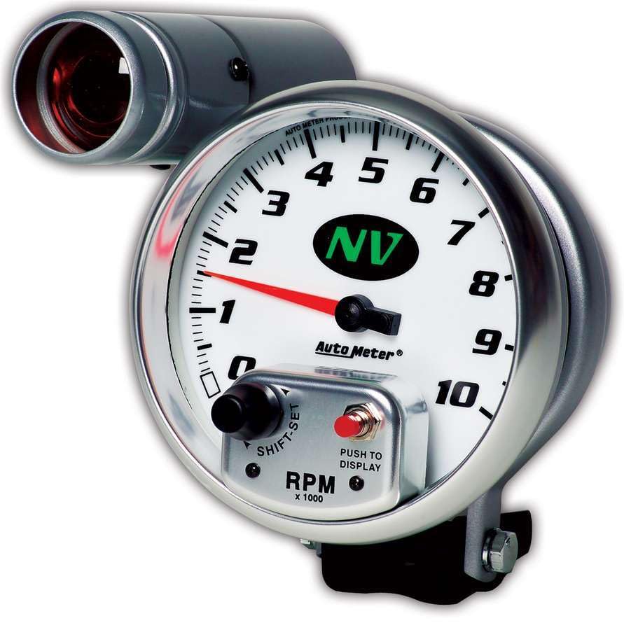 Auto Meter Shift-Lite 5" 10000 RPM NV Tachometer
