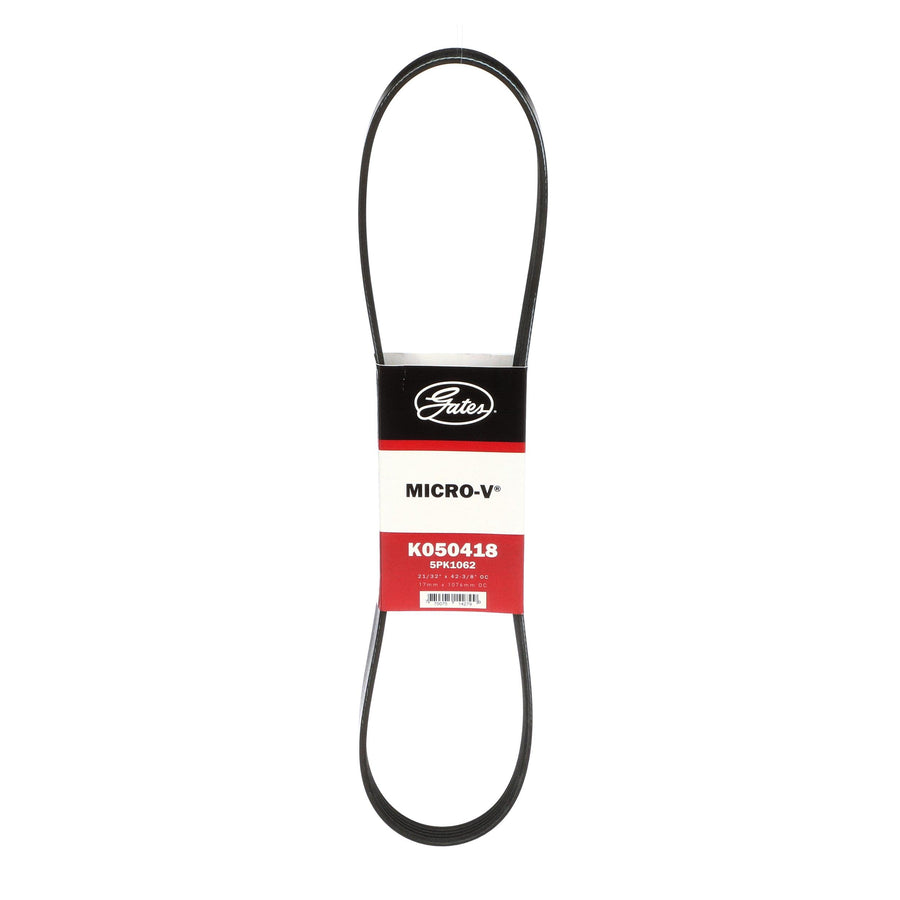 Micro-V Serpentine Drive Belt Gates K050418, Black