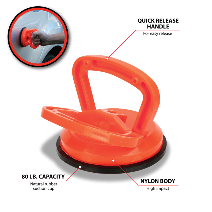 W1029 Performance Tool 4.5" Suction Cup/Dent Puller with Squeeze Handle Release