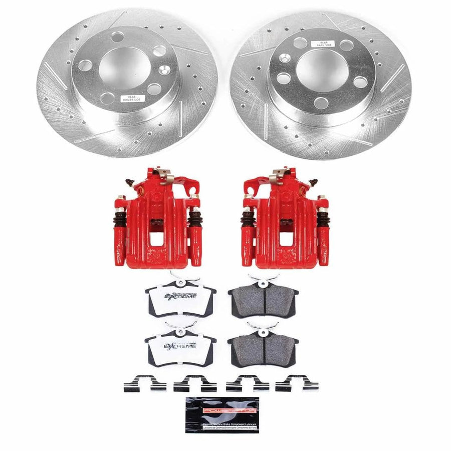 Power Stop Rear KC847B-26 Z26 Street Warrior Brake Kit For Volkswagen Beetle 2000-2010, Volkswagen Golf 2000-2006 [Model Specific]