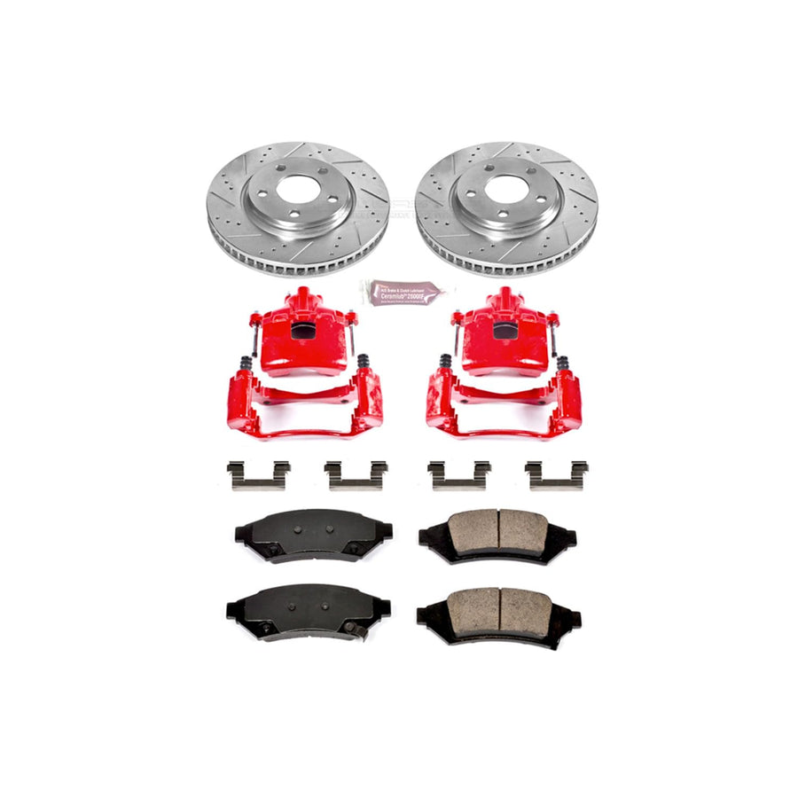 1-Click Performance Brake Kit with Calipers Power Stop (KC1586) For Pontiac Grand Prix 2004 [Model Specific]