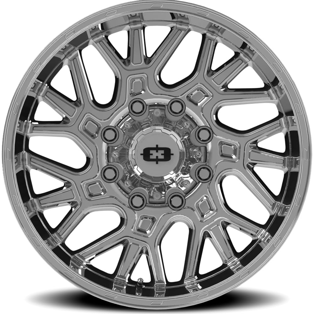 404 Brawl Vision 20x9 8x6.5" +12mm Chrome Wheel Rim 20" Inch