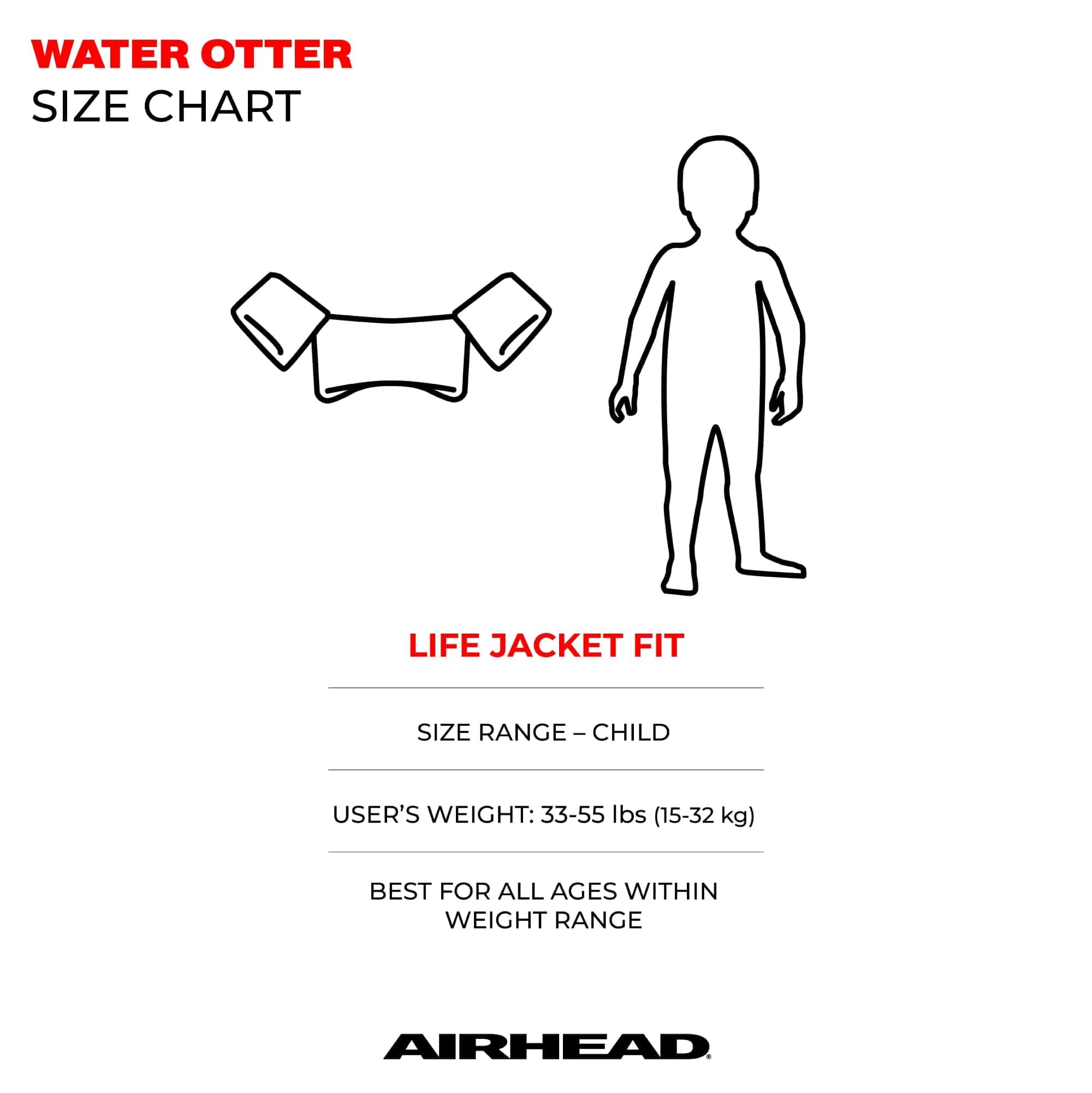 Airhead Premium Water Otter Life Jacket, Flotation Devices for Kids, Pirate