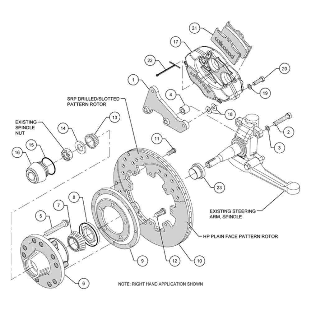 12.19" FDLI Drilled Front Kit