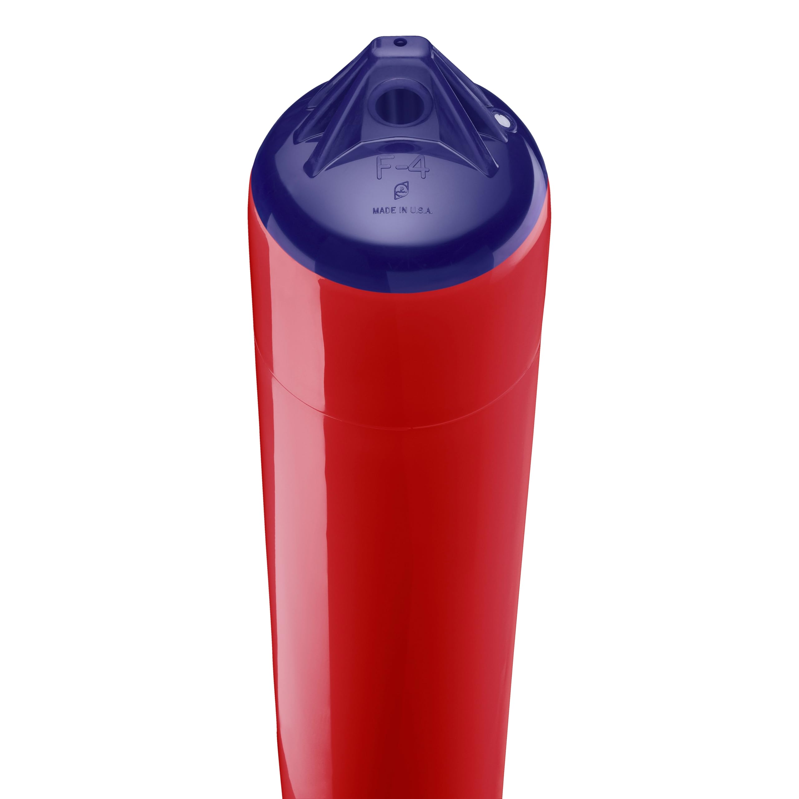 F-4 Standard Polyform Boat Fender Blue Ropehold - Classic Red