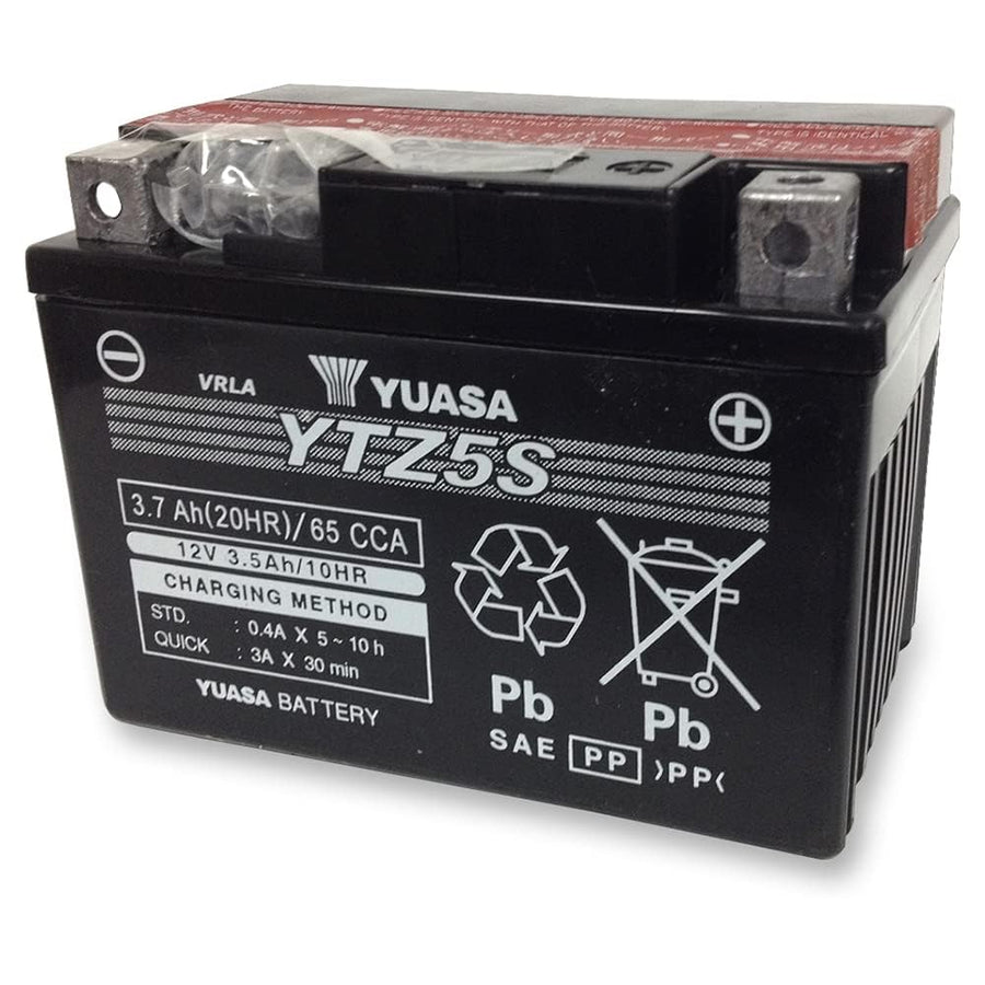 Yuasa YTZ5S-BS YUAM62TZ5 Maintenance Free YTZ High Performance AGM Battery with Acid pack