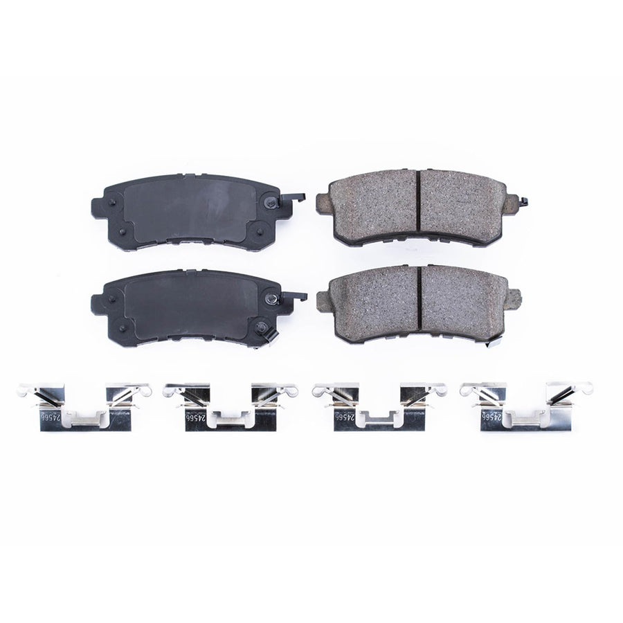 Power Stop Brake Kit Front For Infiniti QX56 2011-13 |QX80 2014-24 |Nissan Armada 2017-24 - Ceramic Brake Pads With Installation Hardware, 17-1510