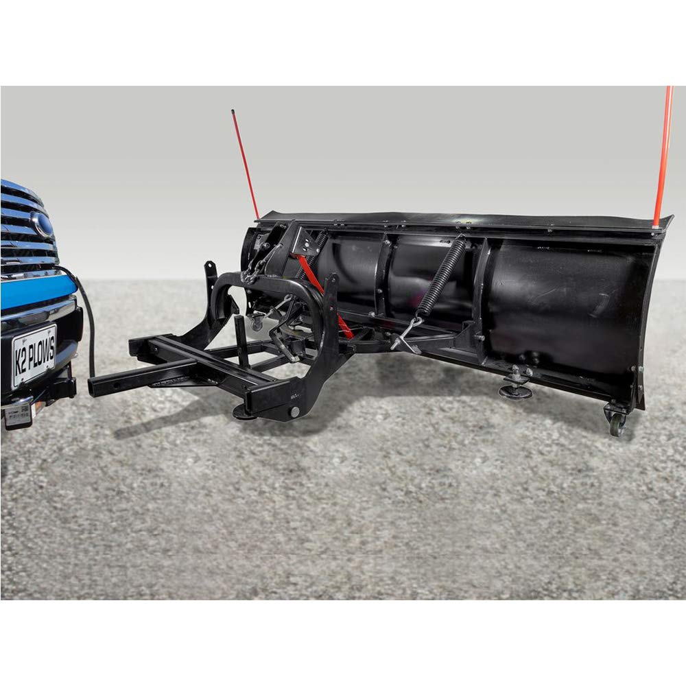 DK2 AVAL8219 Heavy Duty Universal Snow Plow Kit SUV/Truck 82 x 19 x 2 Inch Receiver Mount, Black