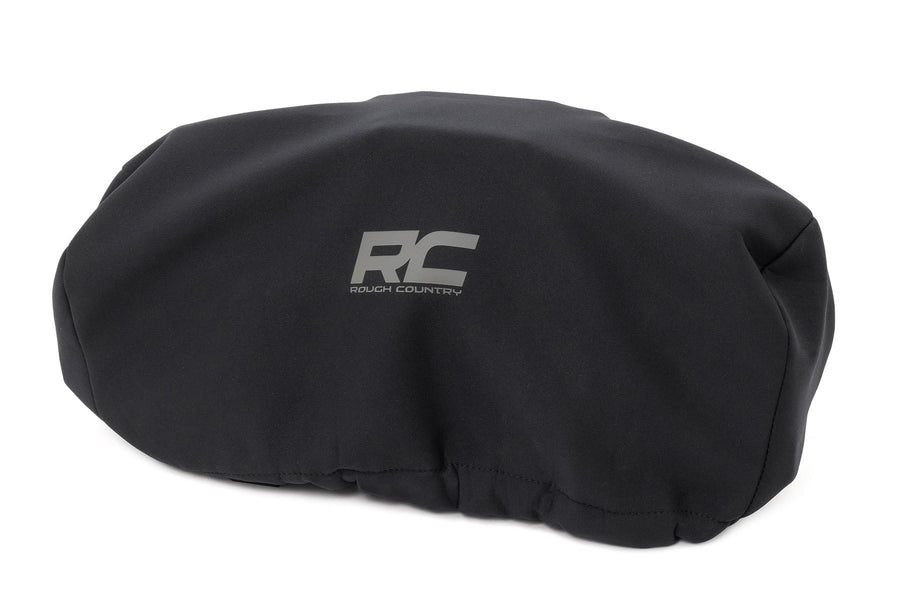 Winch Cover Rough Country - Waterproof Vinyl-Lined Protection for 9500–12000 LB Winches, Shields from Dirt, Rain, Snow & UV