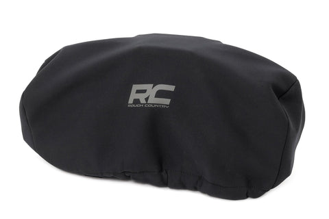 Winch Cover Rough Country - Waterproof Vinyl-Lined Protection for 9500–12000 LB Winches, Shields from Dirt, Rain, Snow & UV