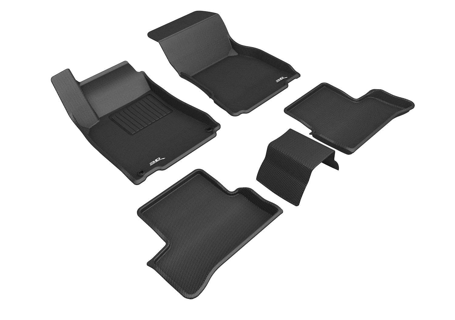 3D MAXpider Kagu Custom Fit Floor Mat (Black) for Mercedes Benz A-Class (V177) 2019-2026 / AMG 35 (V177) 2020-2026 / CLA 250 Coupe/AMG CLA 35/45 Coupe (C118) 2020-2026 - Full Set