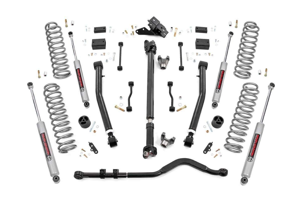 3.5" Lift Kit Rough Country for 2018-2023 Jeep Wrangler JL 2-Door - 62830