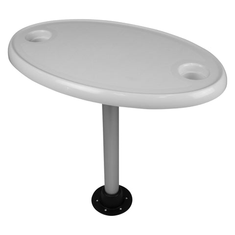 Pontoon Table Wise 8WD1157 - Oval, White