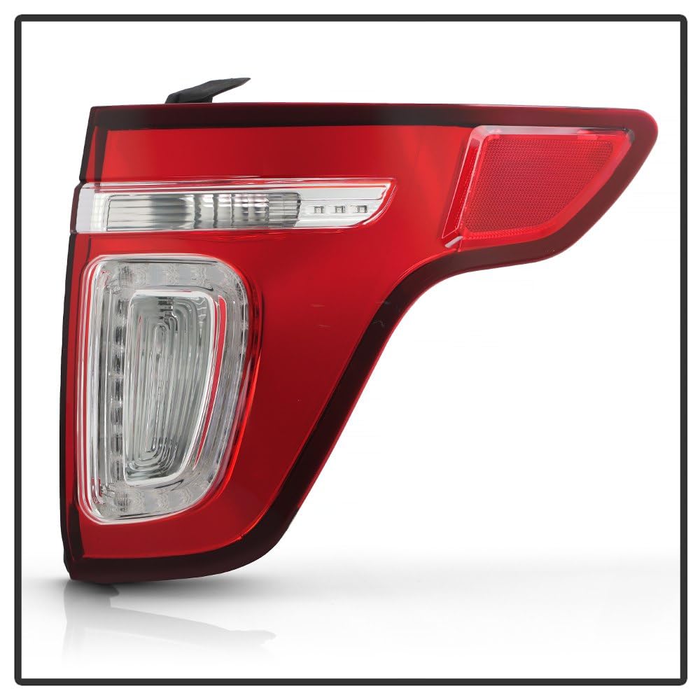 Ford Explorer 11-15 Spyder (POE) LED Red Clear Tail Light - OE Right (FO2801226)
