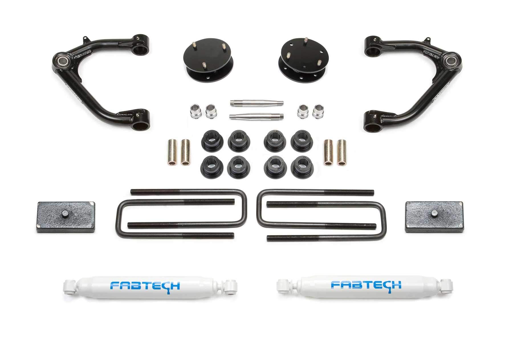 Fabtech K1129 Lift System Uniball w/Shocks 3.5 In. Lift Rear Incl. Performance Shocks Uniball Lift System w/Shocks
