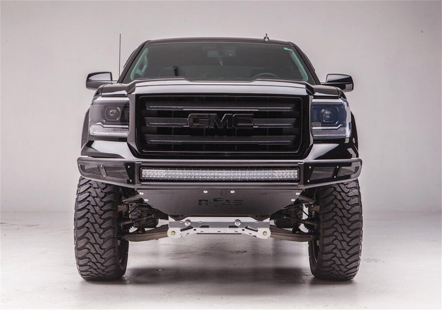 Textured Black N-Fab Bumper | 1 Piece w/ Skid Plate | T061MRDS | Fits 2006-2018 Toyota FJ Cruiser