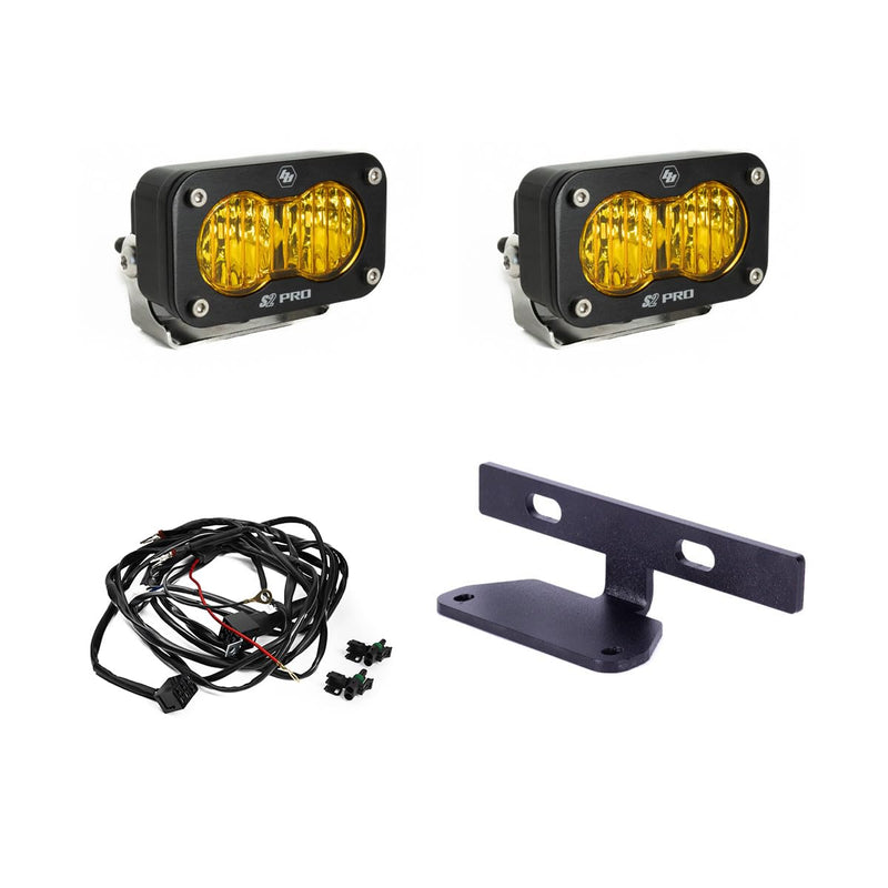Dual S2 Pro LED Baja Designs Hood Light Kit for Can-Am Maverick R UTV