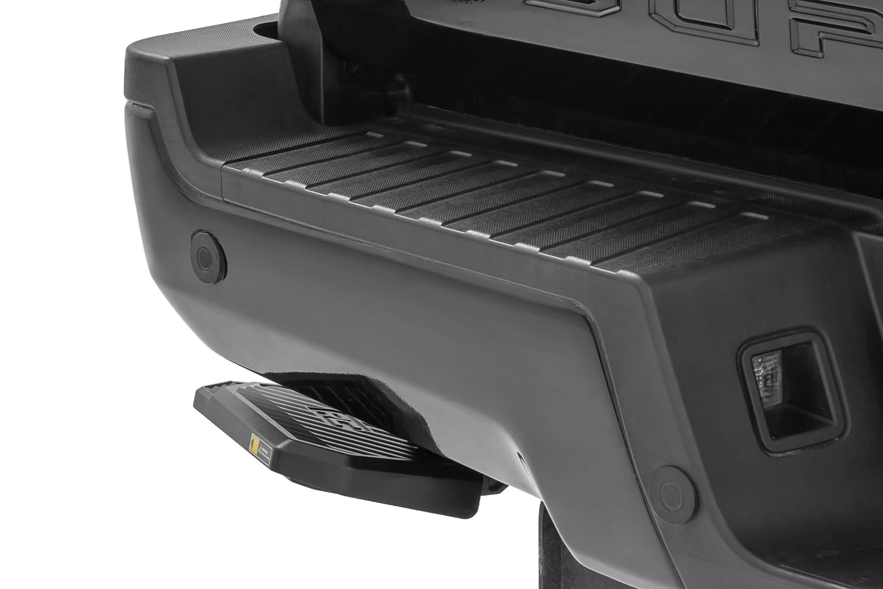Rough Country Bed Step Retractable for Ford F-250/F-350 Super Duty (2017-2022) - Manual Pull Tailgate Step, Non-Slip Truck Step