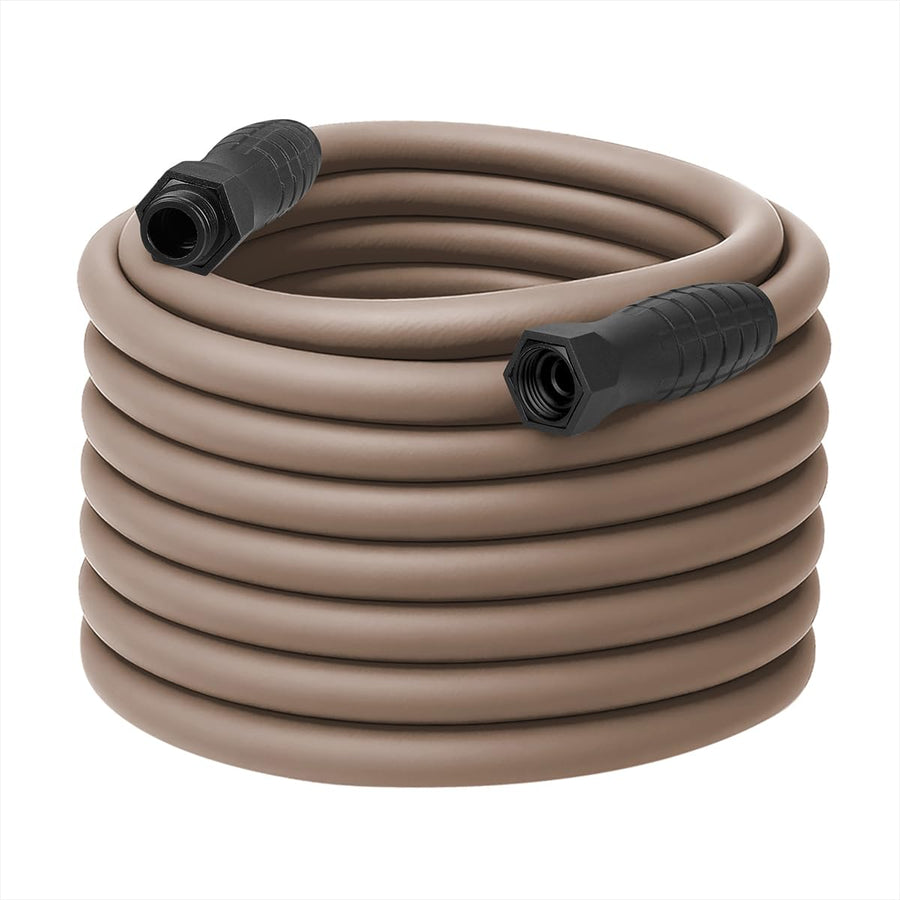Flexzilla SwivelGrip Colors Garden Hose 5/8 in. x 100 ft., Lightweight All-Weather Water Hose, Durable and Flexible, Leak-Free Connections, Brown Mulch