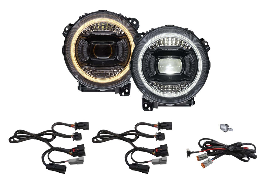 Elite LED Headlights Diode Dynamics compatible with Jeep Gladiator 2020-2026, Elite