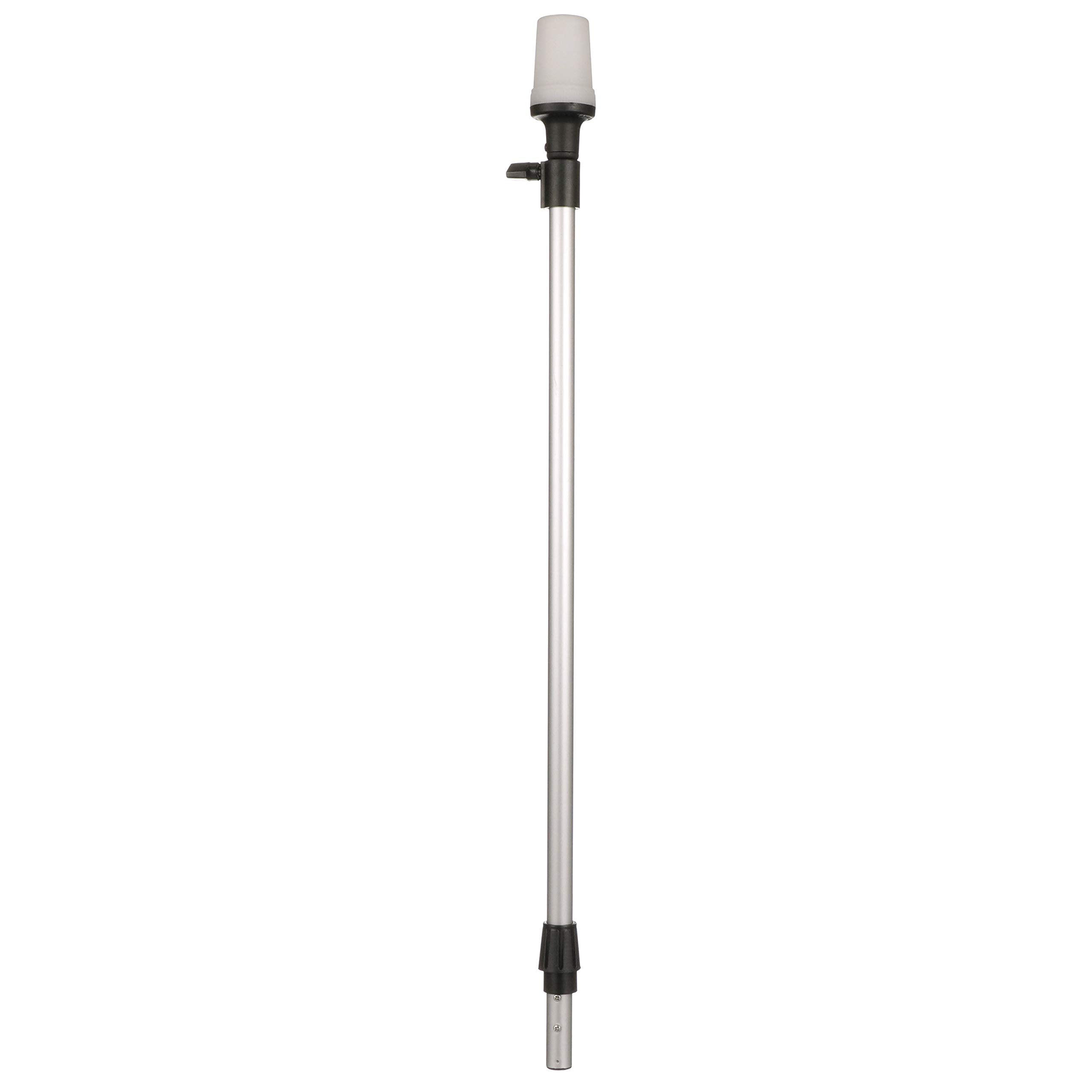 Telescoping Pole Light attwood 5610-48-7, All-Around Light, Height-Adjustable 26-42 inches, 2 Mile 360-Degree Visibility, One Size
