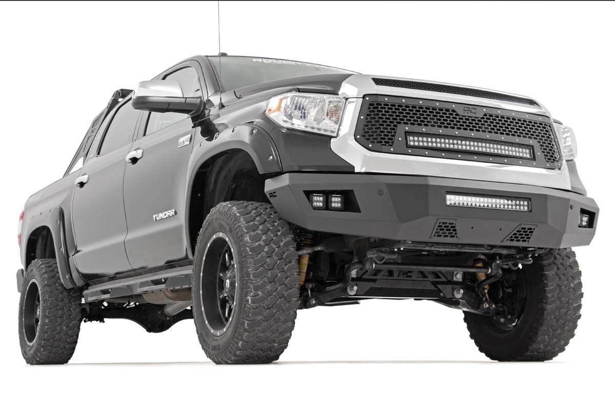 Rough Country Front Heavy Duty LED Bumper for 2014-2021 Toyota Tundra - 10777