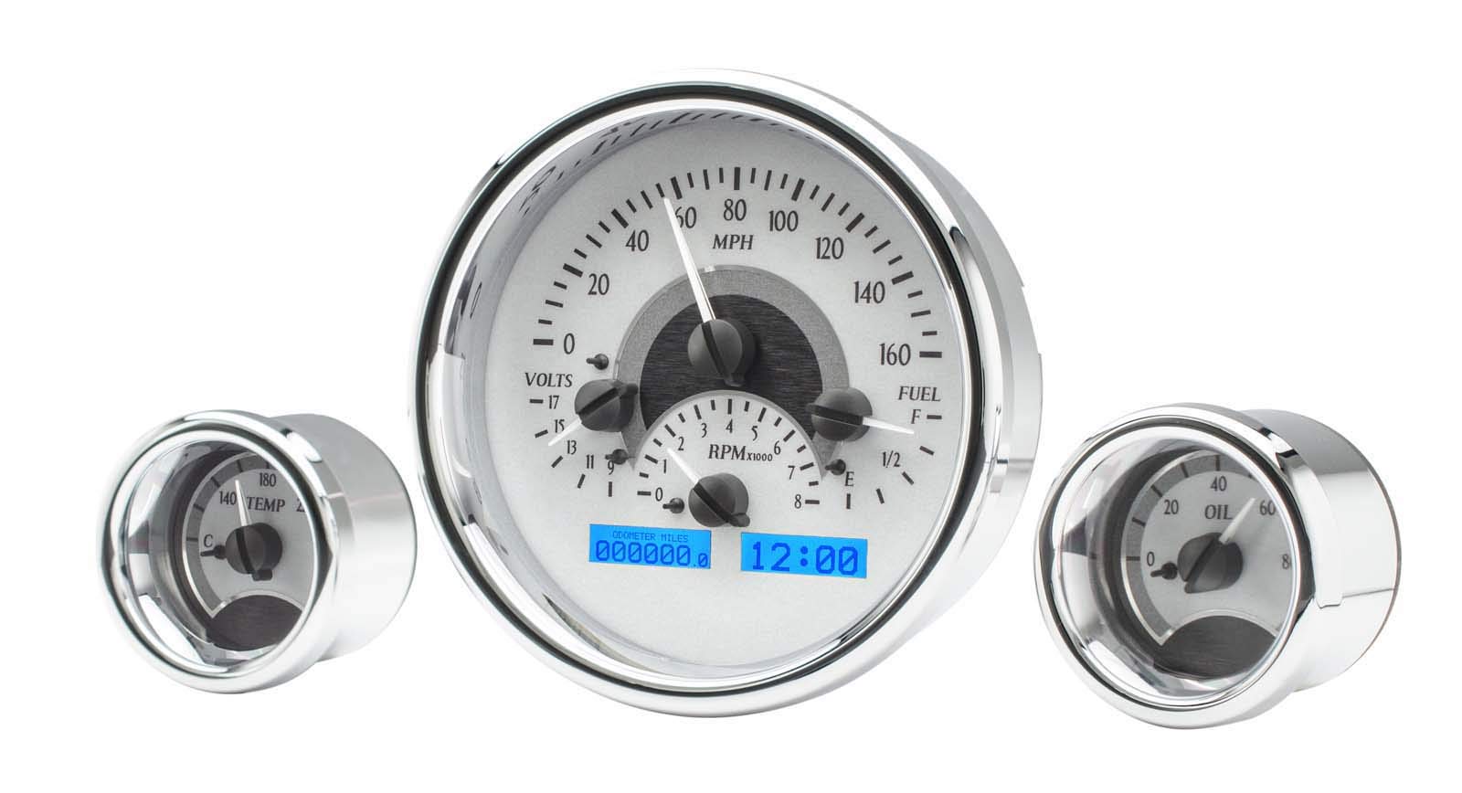 Silver Face Triple Round VHX System - Blue Display