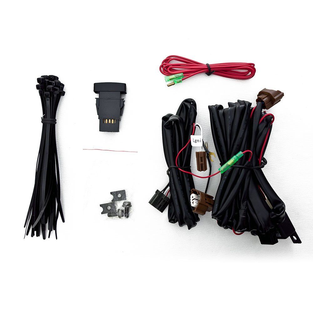 Winjet Driving Fog Lights Compatible with [2003 2004 2005 Honda Accord Coupe] + Switch + Wiring Kit (Yellow)