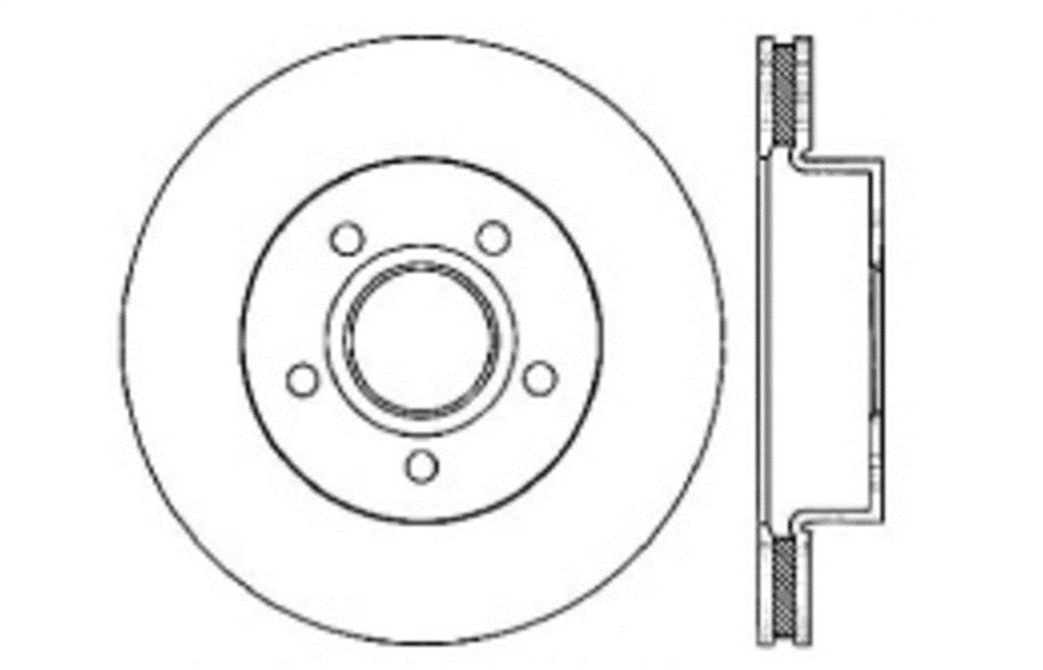 Sport StopTech Cross Drilled Brake Rotor; Front Right 128.67042R
